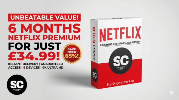 Get Netflix Premium for 6 Months at Just £34.99 – Save Over 65% with SoftCheap UK